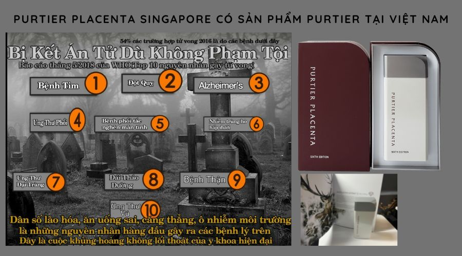 Purtier placenta Singapore có Sản Phẩm Purtier tại Việt Nam